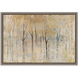 Amanti Art Seasons End Gold Framed Canvas Wall Framed Art 23.2x16"