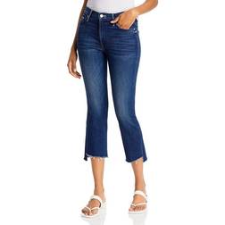 Mother The Insider High Rise Crop Step Fray Bootcut Jeans - Tongue and Chic