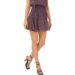 1.State Smocked Mini Skirt - Winter Willow