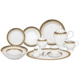 Lorren Home Trends Lorenzo Import Iris Dinner Set 57