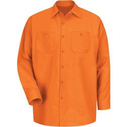 Red Kap Industrial Long Sleeve Work Shirt - Orange