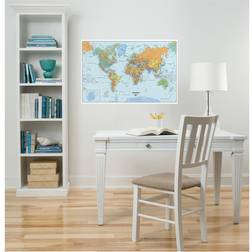 WallPops WPE99074 World Dry-Erase Map