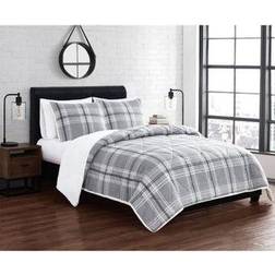 Cannon Cozy Teddy Bedspread Gray, White (228.6x228.6)