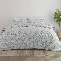 Home Collection Blossoms Duvet Cover Blue (243.84x243.84)