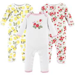 Hudson Baby Union Suits 3-pack - Fruit (10152048)