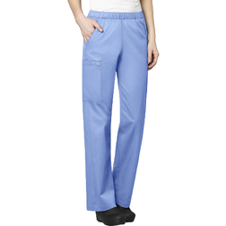 WonderWink Women's Pull-On Cargo Pant - Ceil Blue