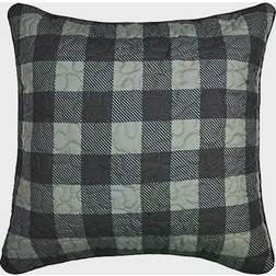 Donna Sharp Bear Walk Plaid Complete Decoration Pillows Black (45.72x45.72)