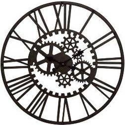 Olivia & May Industrial Iron Gear Wall Clock 32"