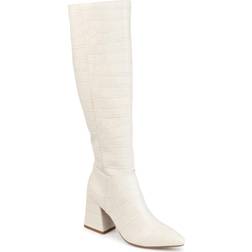 Journee Collection Landree Wide Calf - Off White