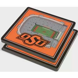 YouTheFan Oklahoma State Cowboys 3D StadiumViews Coaster 2pcs