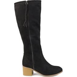 Journee Collection Sanora Wide Calf - Black