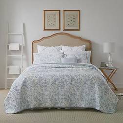 Laura Ashley Amberley Quilts Blue (223.52x172.72)