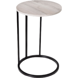 Honey Can Do Round C-Shaped Small Table 16"