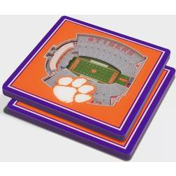 YouTheFan Clemson Tigers 3D StadiumViews Coaster 2pcs