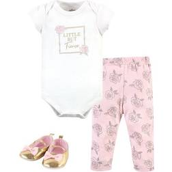 Little Treasures Cotton Bodysuit Pant and Shoe Set - Fierce (10177564)