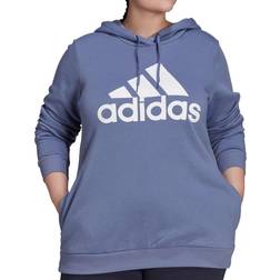 Adidas Loungewear Essentials Logo Fleece Hoodie Plus Size - Orbit Violet