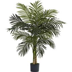 Nearly Natural 4ft. Golden Cane Palm Artificial Tree Decoration 48"