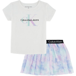 Calvin Klein Top and Skirt Set - White