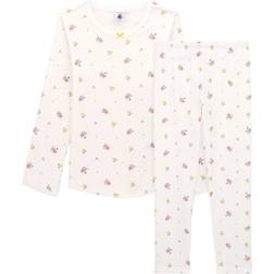 Petit Bateau Floral Pajamas - White