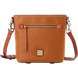 Dooney & Bourke Pebble Grain Small Zip Crossbody Bag - Caramel