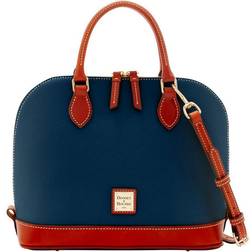 Dooney & Bourke Pebble Grain Zip Zip Satchel - Midnight Blue