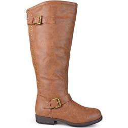 Journee Collection Spokane Medium Calf - Chestnut