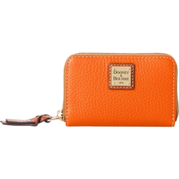 Dooney & Bourke Pebble Grain Large Zip Around Credit Card Case - Clementine