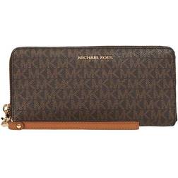 Michael Kors Large Logo Continental Wallet - Brown