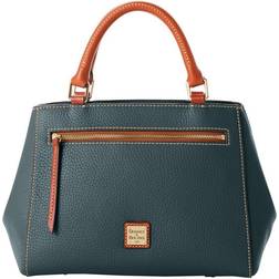 Dooney & Bourke Pebble Grain Small Zip Satchel Bag - Forest