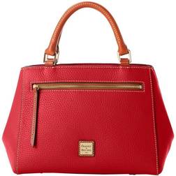 Dooney & Bourke Pebble Grain Small Zip Satchel Bag - Red