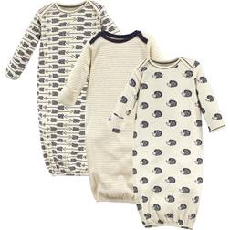 Touched By Nature Organic Cotton Sleep Gown 3-pack - Hedgehog (10168678)