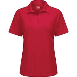 Red Kap Short Sleeve Performance Knit Flex Series Pro Polo Women - Red