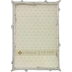 Lawrence Silver Metal Picture Frame with Natural Branch Design (712646) Photo Frame 6x4"