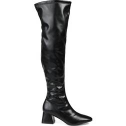 Journee Collection Melika Extra Wide Calf - Black