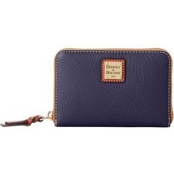 Dooney & Bourke Pebble Grain Medium Zip Around Wallet - Midnight Blue