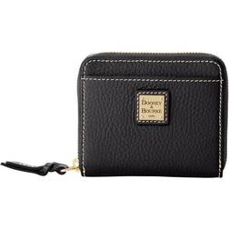 Dooney & Bourke Pebble Grain Small Zip Around Wallet - Black