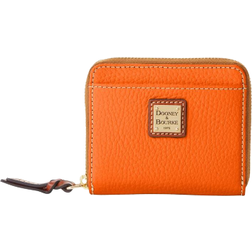 Dooney & Bourke Pebble Grain Small Zip Around Wallet - Clementine