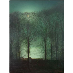 ‎Trademark Global Figure In The Moonlight by John Atkinson Grimshaw Wall Decor 26x32"