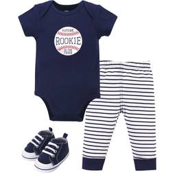 Hudson Baby Cotton Bodysuit, Pant and Shoe Set - Rookie (10152885)