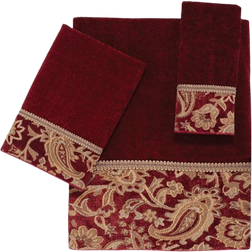 Avanti Arabesque Guest Towel Red (76.2x40.64)