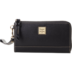 Dooney & Bourke Saffiano Folded Zip Wristlet - Black