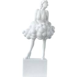 A&B Home White Artificial Marble Stone Lady Figurine 20"