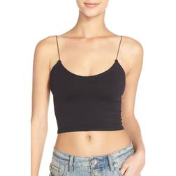 Free People Brami Skinny Strap Seamless Top - Black