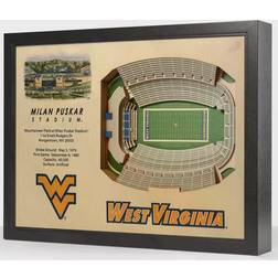 NCAA West Virginia Mountaineers StadiumViews 3D Wall Decor 25.5x19.5"