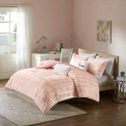 Intelligent Design Raina Bedspread Pink, Gold (228.6x172.72)