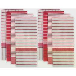 Design Imports Oversized Striped Kitchen Towel Red (71.12x50.8)