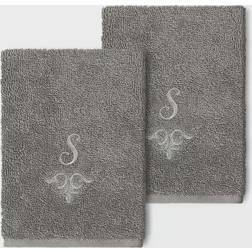 Linum Home Textiles Monogrammed S Guest Towel Gray (33.02x33.02)