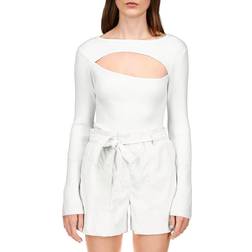 Sanctuary Cut Out Sweater - White