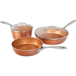 Gotham Steel Hammered Cookware Set with lid 5 Parts