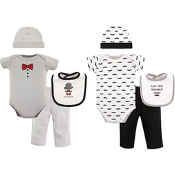 Hudson Grow with Me Clothing Set - Grey/Black